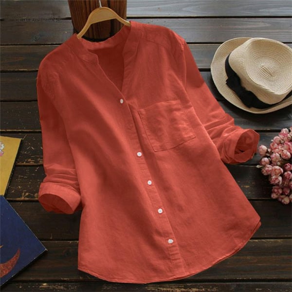 Lune London | Stylish Long Sleeve Linen Blouse