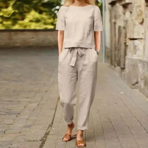 Amarae | Elegant and Comfortable Two-Piece Linen Set for Women