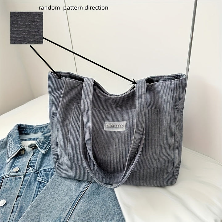 Lune London | Elegant Women's Bag Made Of High-Quality Cord Fabric Vegan Leather