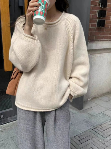 Amarae | Cozy oversized knit sweater for casual comfort