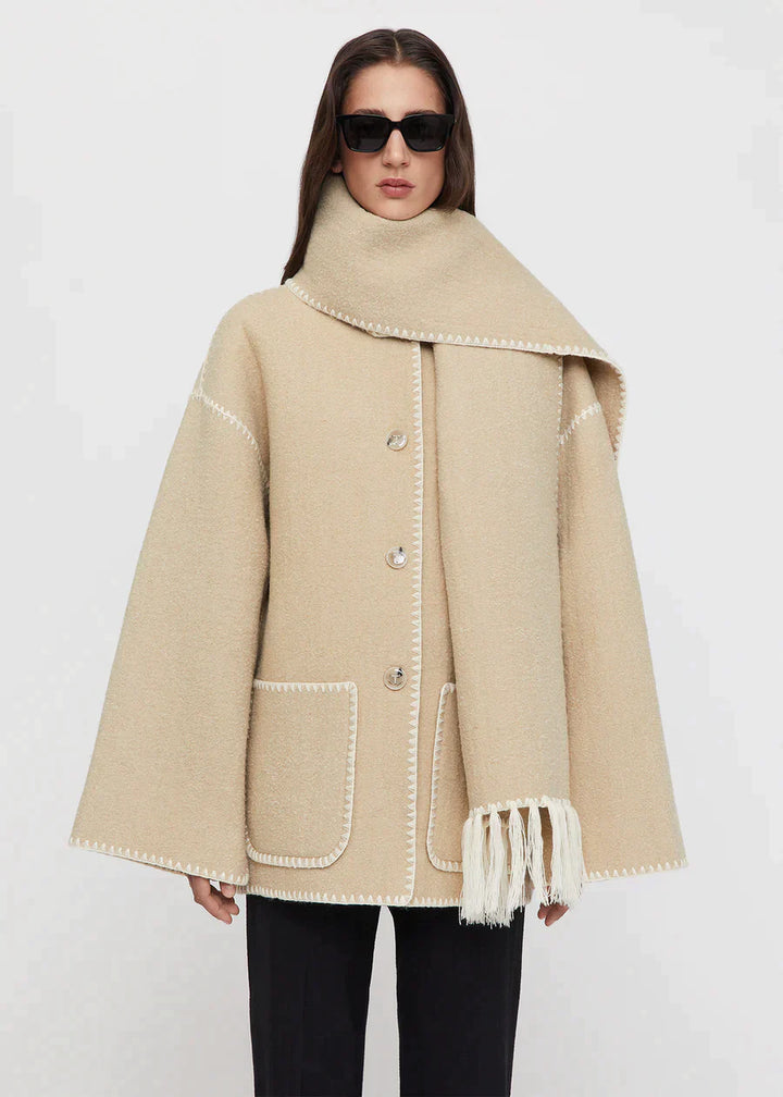 Lune London | Luxury jacket with scarf
