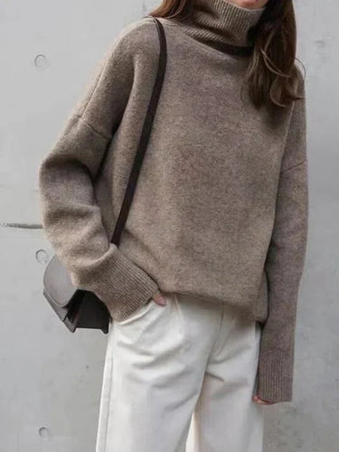 Amarae - Casual turtleneck cashmere sweater for women