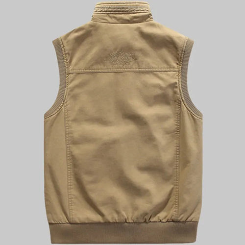 Amarae | Warm Sleeveless Zipper Jacket with Multiple Pockets