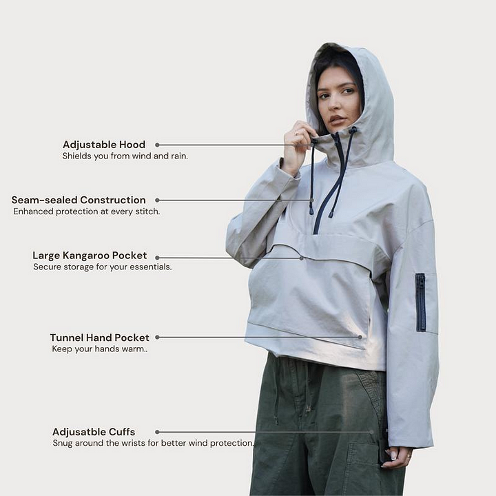 Lune London | 3-in-1 waterproof jacket for outdoor adventures