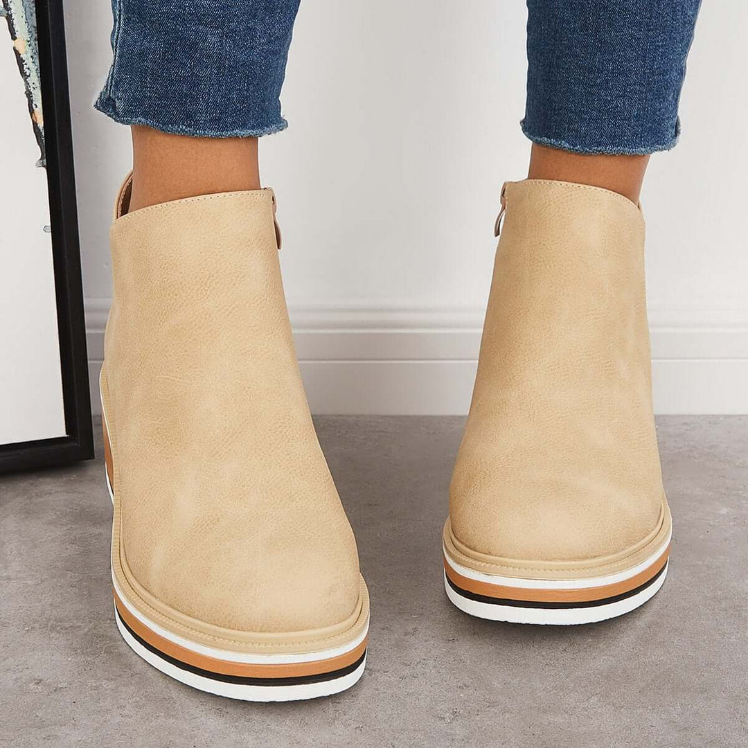 Lune London | Ankle Boot with Side Zipper