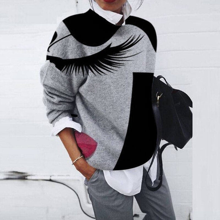 Amarae | Sweatshirt - Comfortable Fit - Graphic Print - Long Sleeved Crew Neck