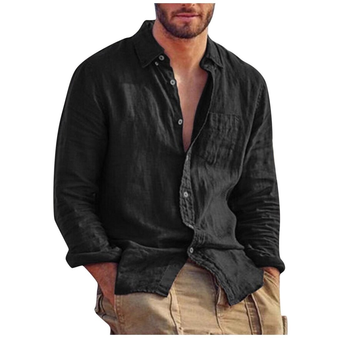 Amarae | Linen T-Shirt V-Neck Men