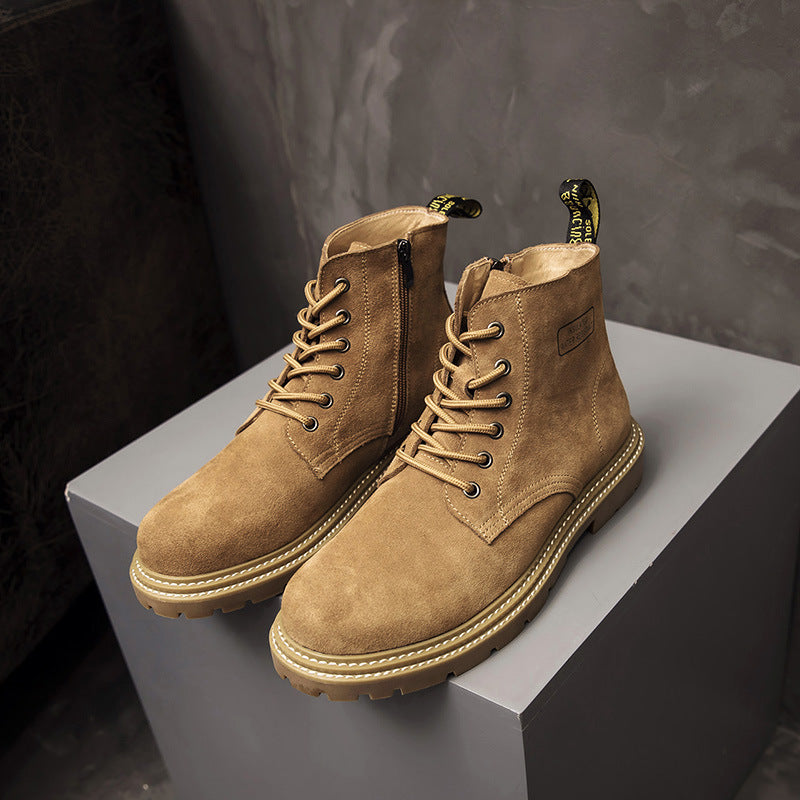 Men's wedge boots in British style