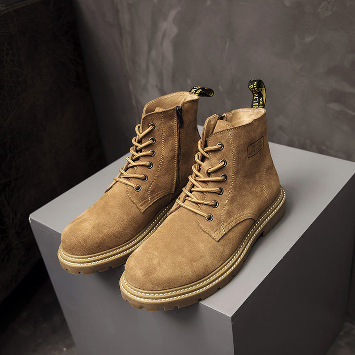 Men's wedge boots in British style