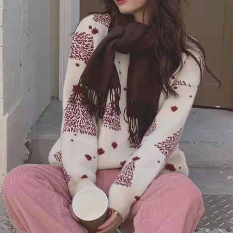 Warmer Christmas sweater with snowflake pattern