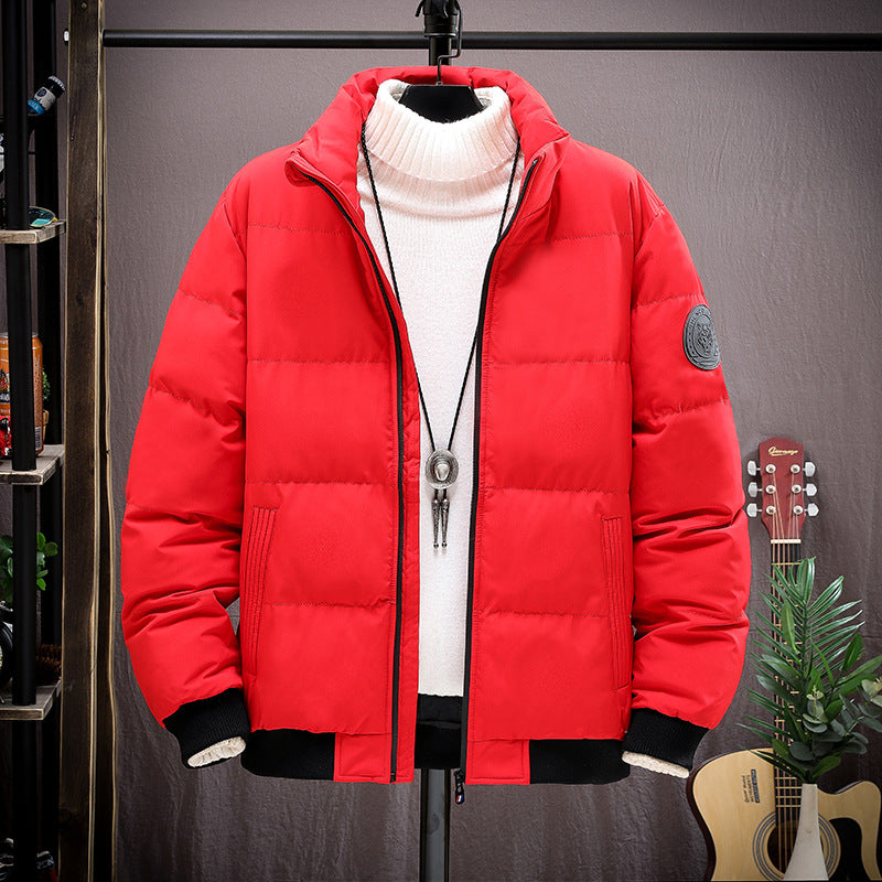 Padded men's winter jacket, warm and insulated