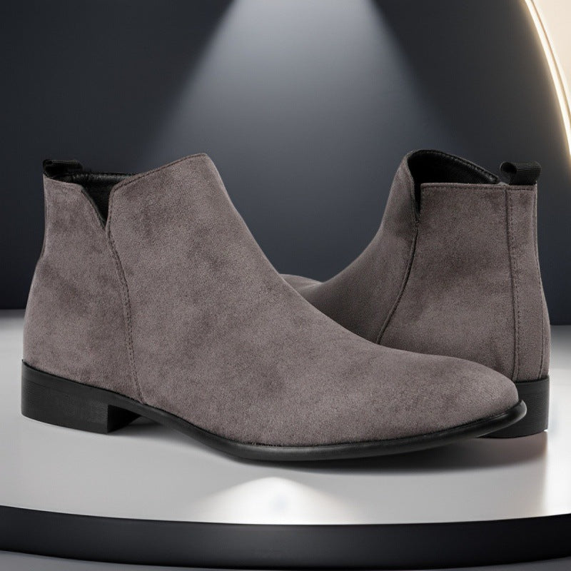 Men's Chelsea Boots with Side Zipper