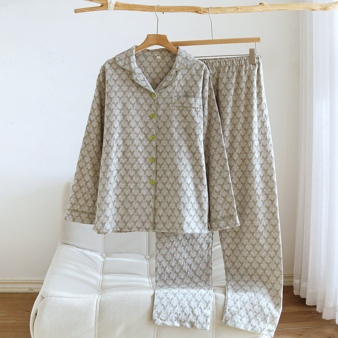 Women's Pajamas made of Cotton Jacquard