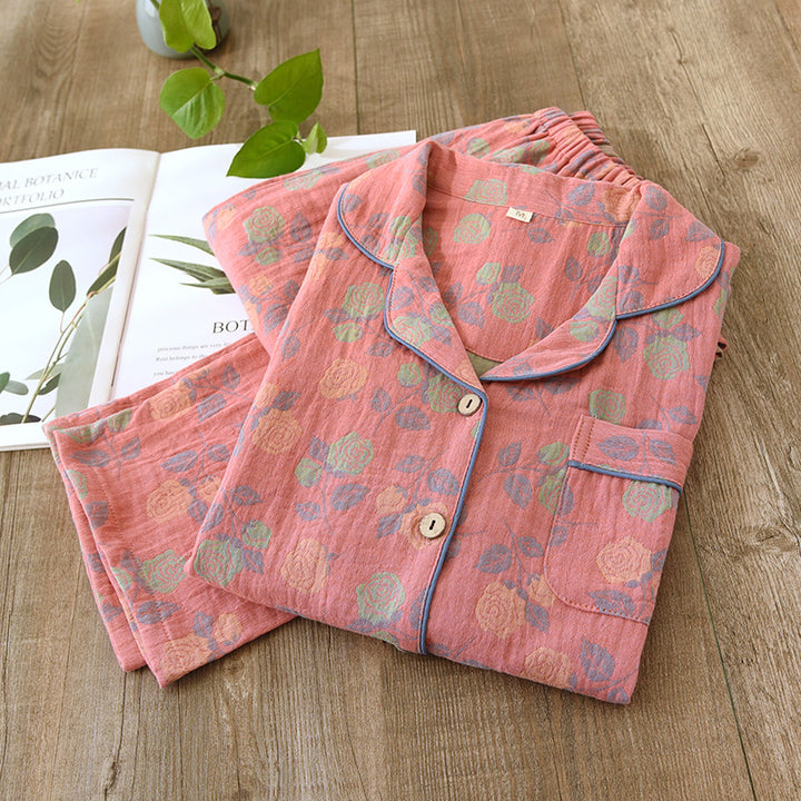 Women's Pajamas made of Cotton Jacquard