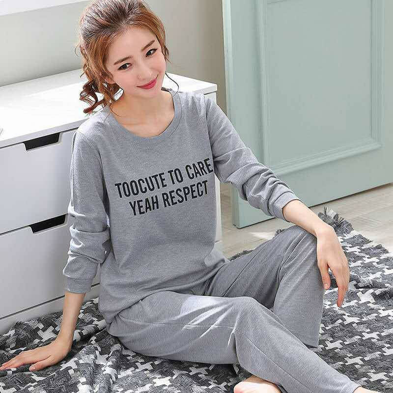 Women’s Pajama Set, Long Sleeve, Cartoon Pattern, Cute