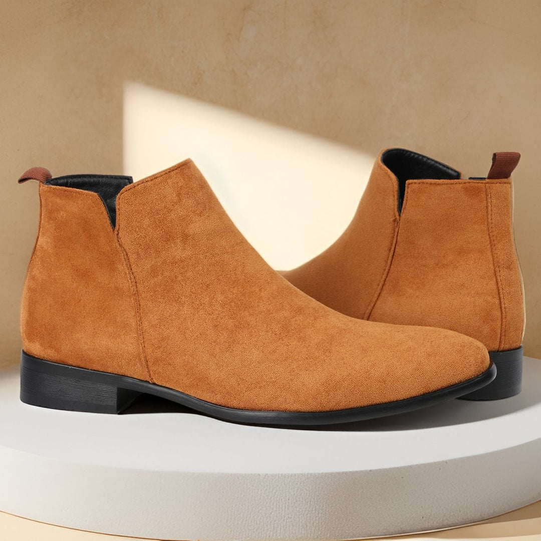 Men's Chelsea Boots with Side Zipper
