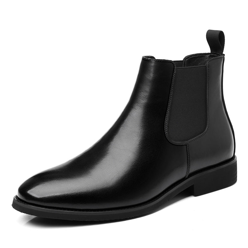 Men's Chelsea Boots, Vintage Style, Block Heel