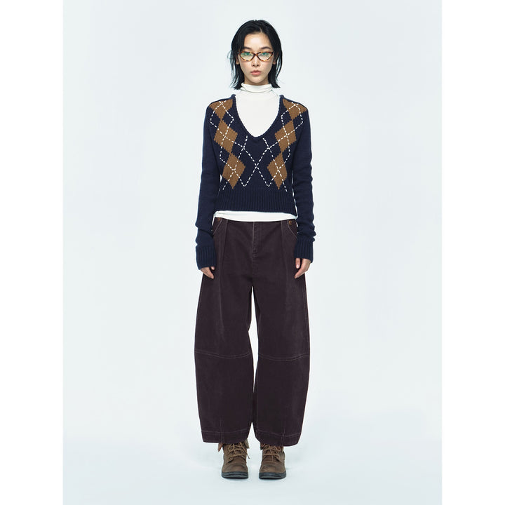 Kord cargo pants for women, cocoon cut, V63832