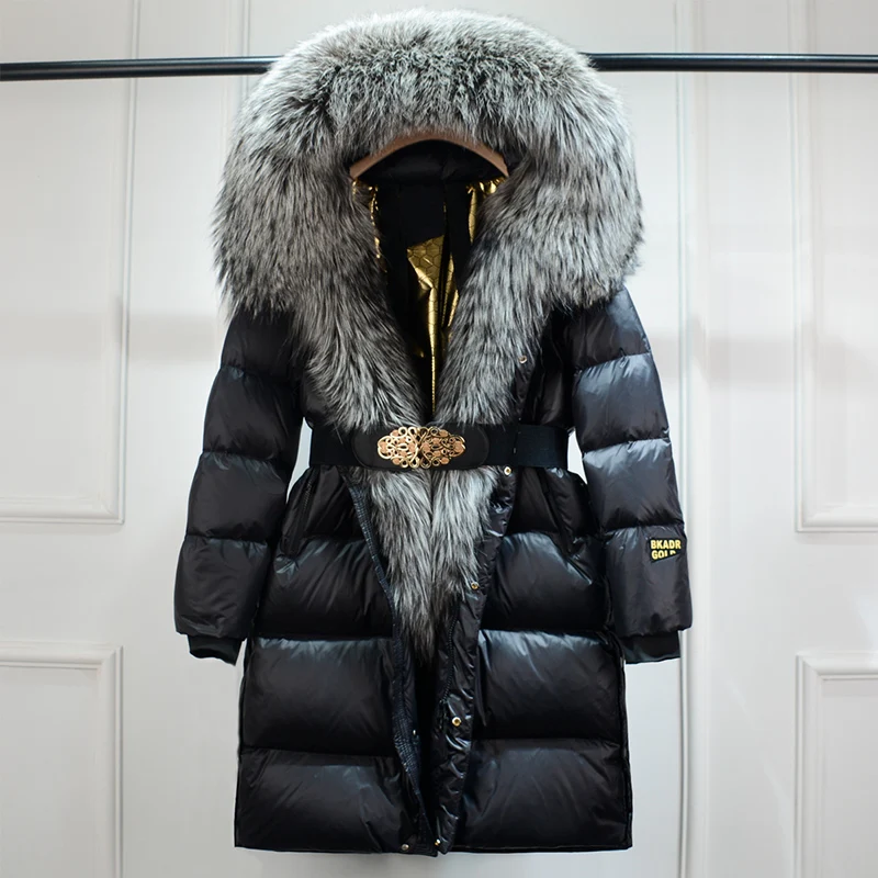 Women’s Puffer Coat with Faux Fur Collar & Belt – Warm & Stylish | Lune London
