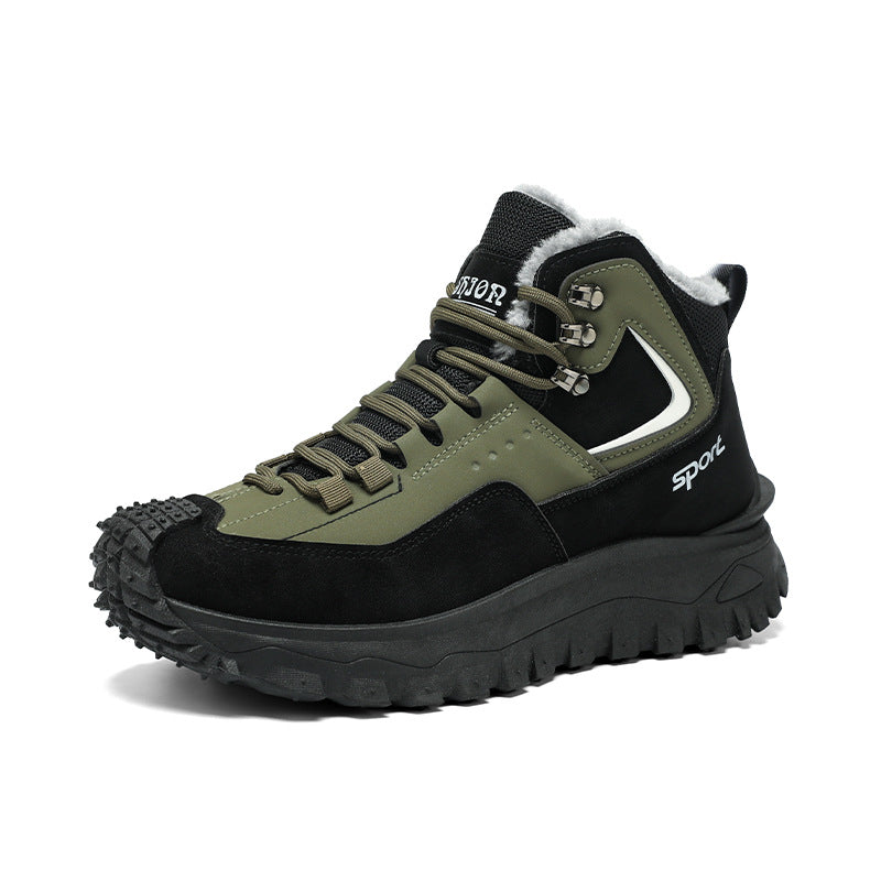 Padded men's winter boots for everyday use