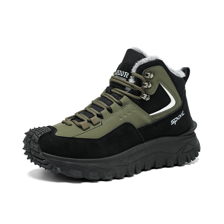 Padded men's winter boots for everyday use