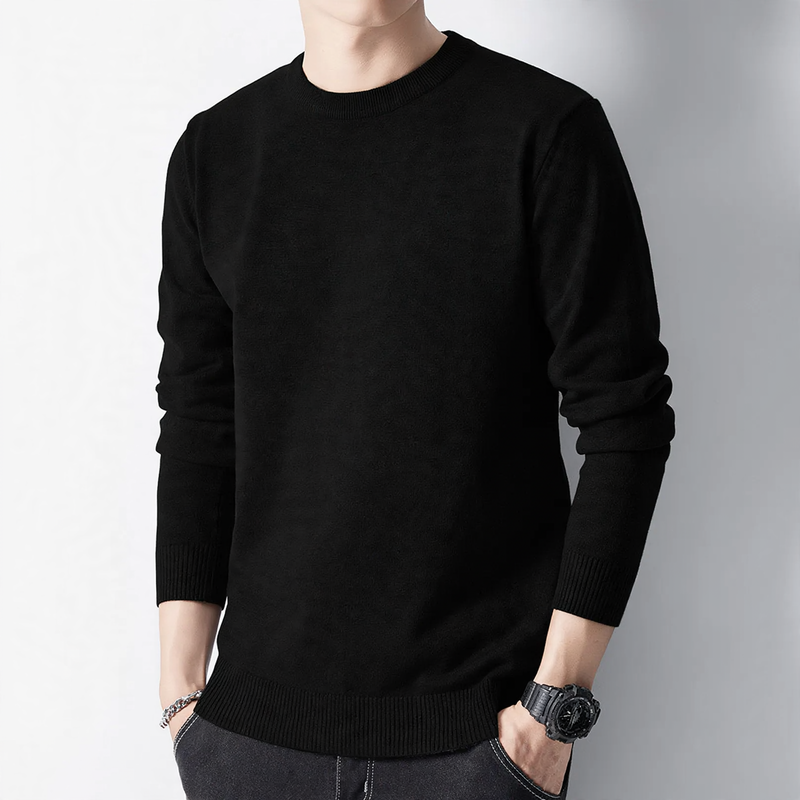 Men's sweater with turtleneck, lined