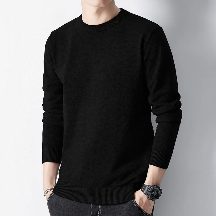 Men's sweater with turtleneck, lined
