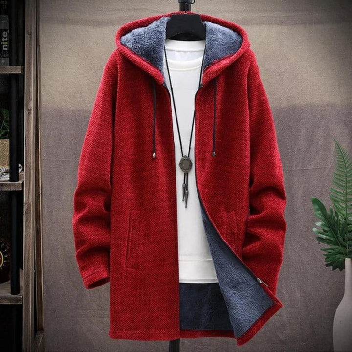 Amarae | Jacket - Wool Blend - Drawstring Hood - Lined and Warm - Zipper & Side Pockets