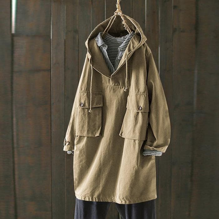 Amarae | Coat - Oversized with hoodie - Large pockets - Loose fit