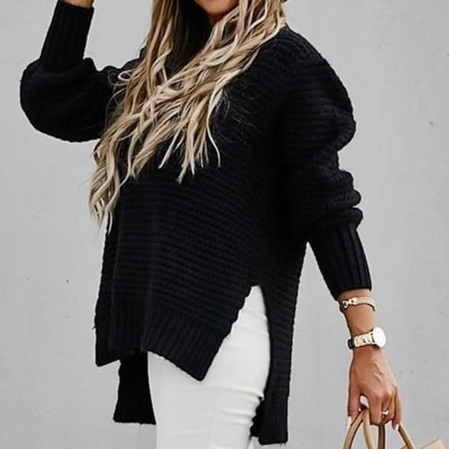 Amarae | Knit sweater - Oversized cut - High neckline - Soft and warm