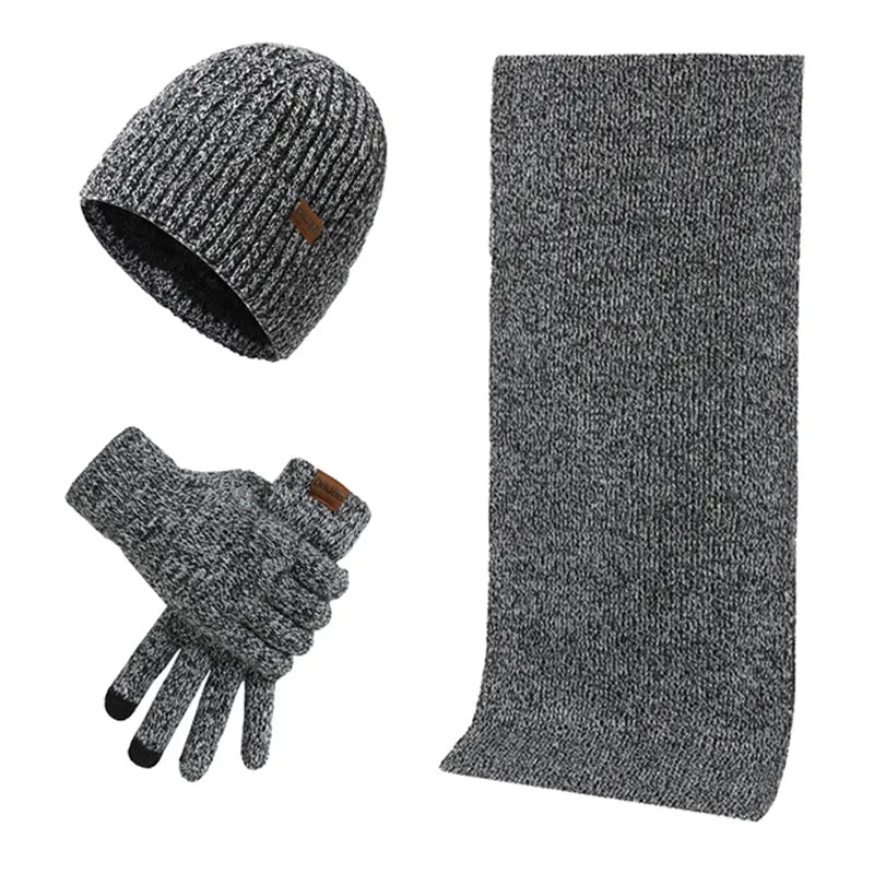 Amarae | Casual Winter Set with Beanie Scarf and Gloves for Men