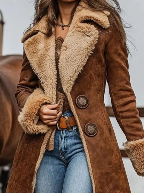 Women’s Suede Trench Coat with Practical Pockets & Timeless Design | Lune London