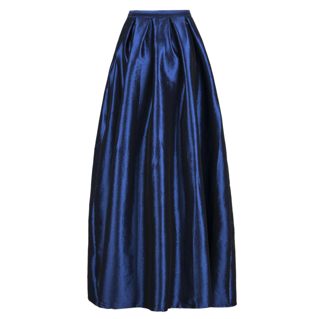 Women's maxi skirt made of shimmering satin with a wide cut Lune London