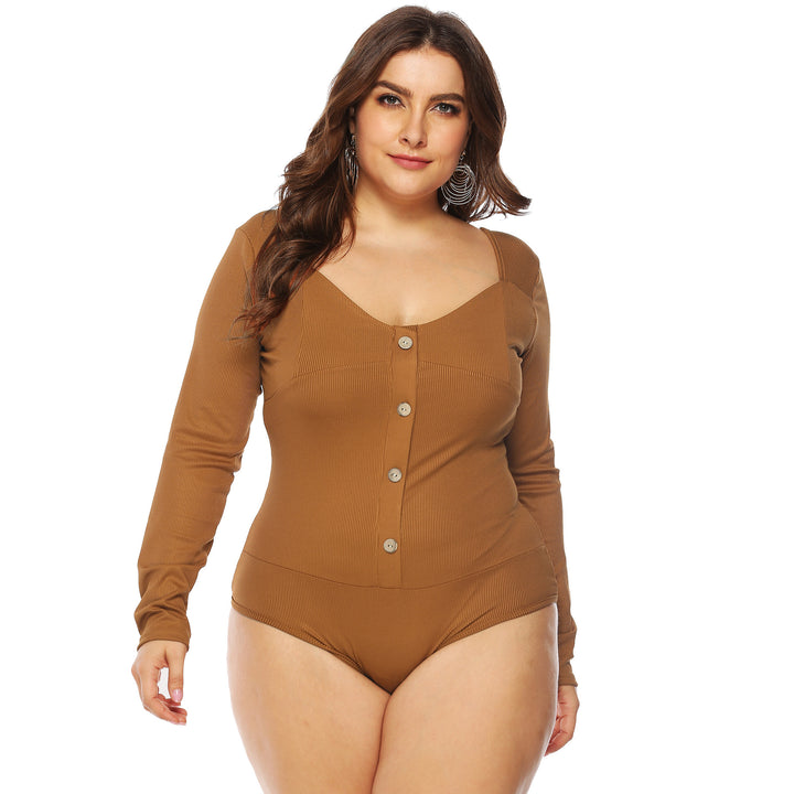 Ladies Long Sleeve Button-Front Chic Body