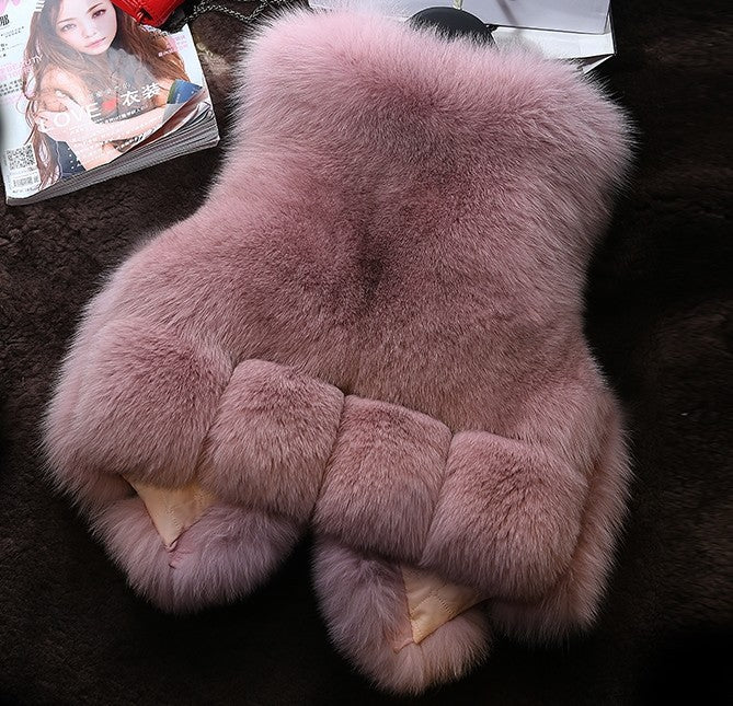 Ladies elegant fur vest Amarae