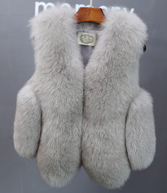 Ladies elegant fur vest Amarae