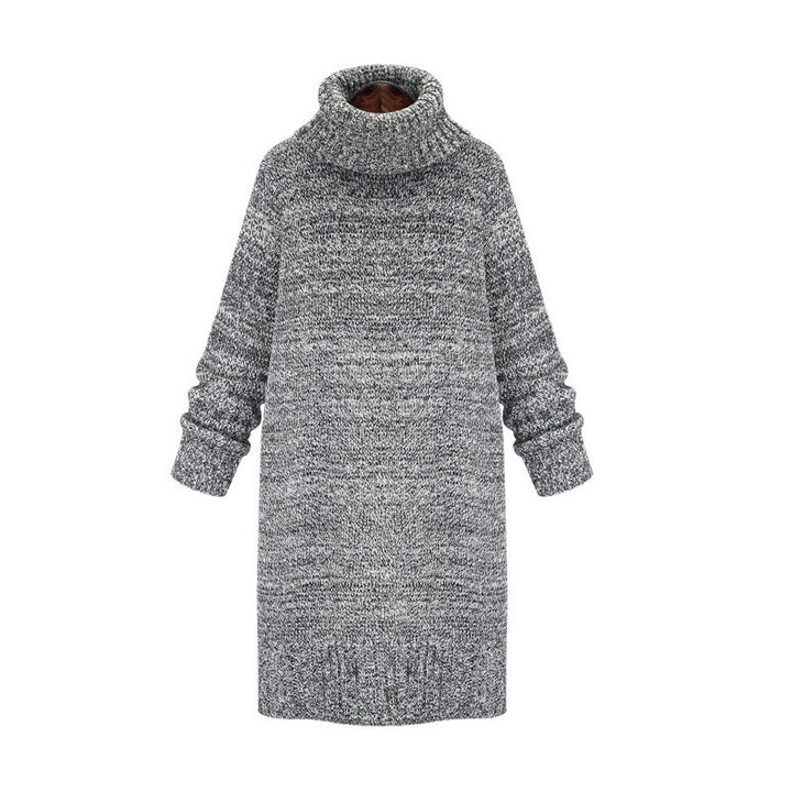 Knit dress for women with high collar and casual fit Lune London