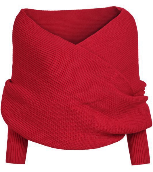 Soft knitted scarf for women with trendy knot design Lune London