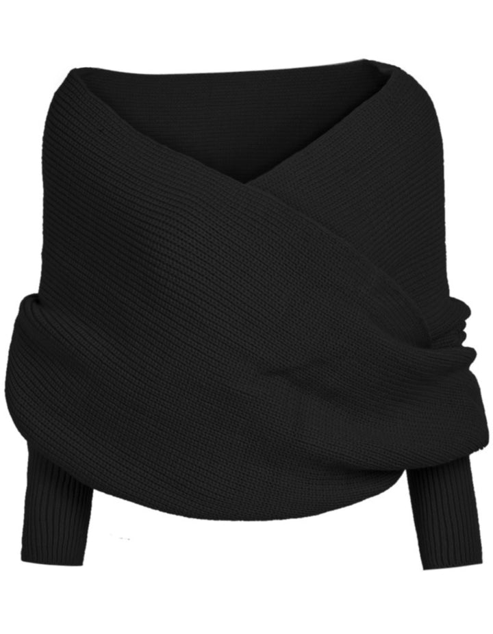 Soft knitted scarf for women with trendy knot design Lune London