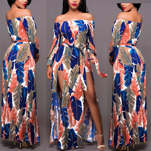 Maxi dress for ladies with a trendy tropical look Amarael