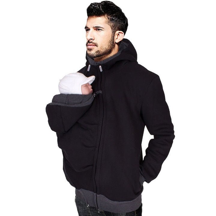Men's Wearable Jacket with Baby Carrier Function Chic Und Stil