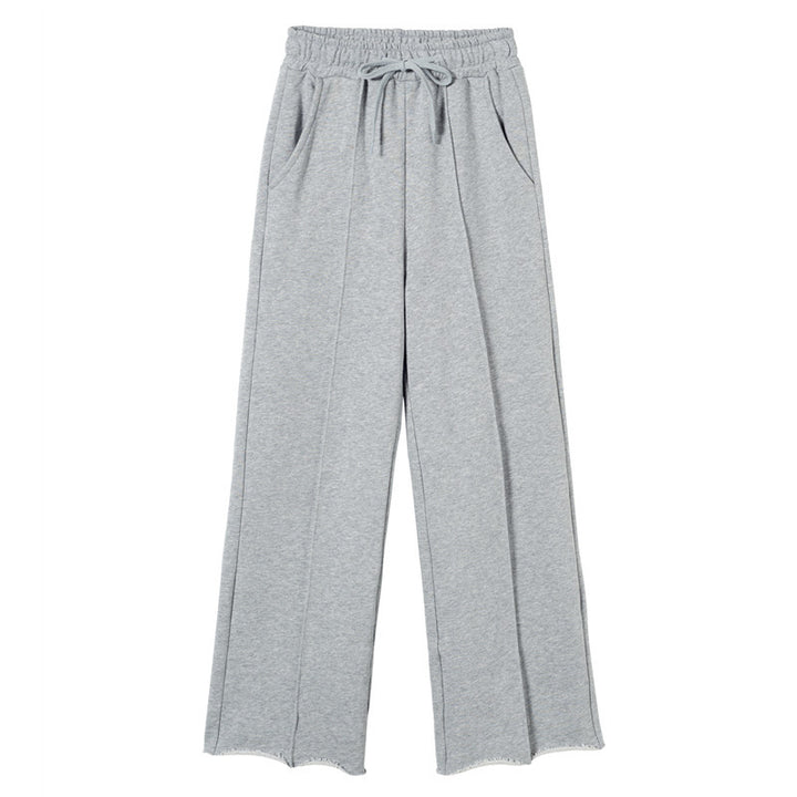 Ensemble de vêtements de détente décontracté pour femmes avec hoodie zippé court et pantalon large Chic & Stil