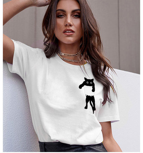 T-shirt élégant pour femmes avec design graphique créatif Chic & Stil