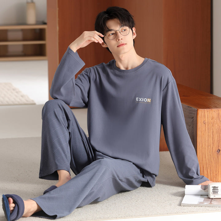 Men's Pajama Set, Cotton, Plus Sizes