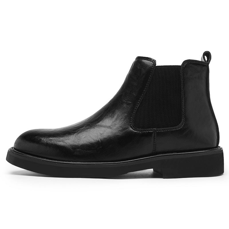 Men's Chelsea boots made of soft leather, non-slip