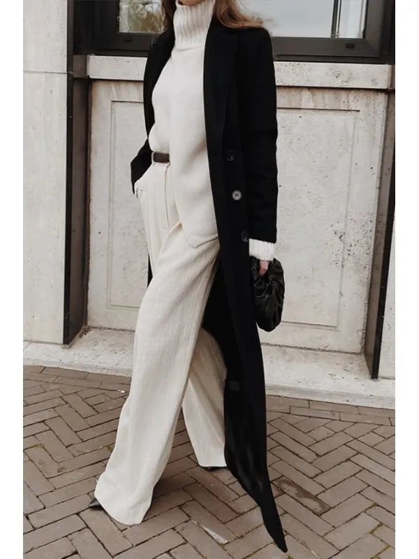 Amarae | Black Casual Winter Coat