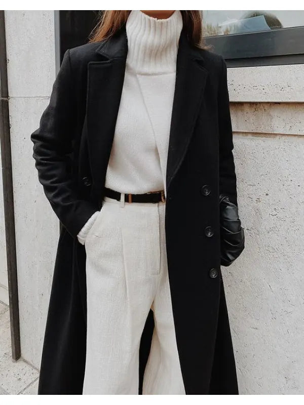 Amarae | Black Casual Winter Coat
