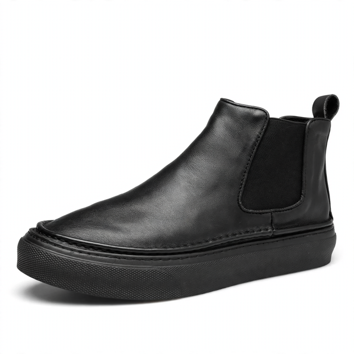 Men's boots made of full-grain leather, lined
