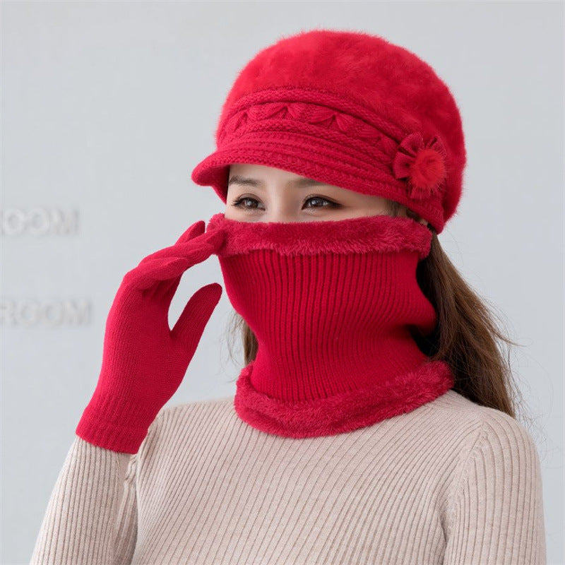 Ladies' knitted hat, warm and stylish