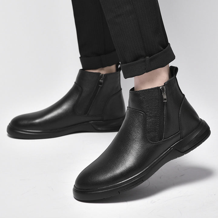 Men's Chelsea boots made of cowhide, lined